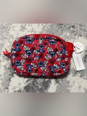 Vera Bradley Red Quilted Disney Stitch Belt Bag